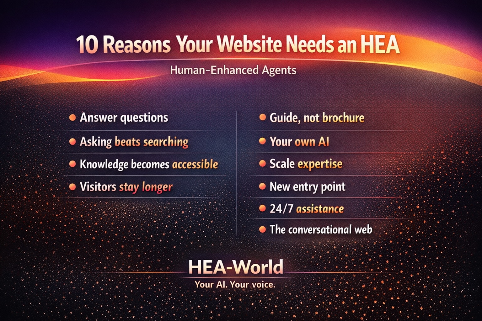 Human-Enhanced Agents and the future of websites